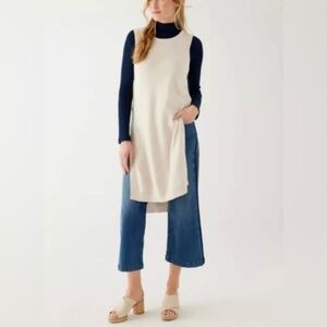 MerSea Anywear Light Open Tunic Sweater Tan S/M